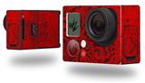 Folder Doodles Red - Decal Style Skin fits GoPro Hero 3+ Camera (GOPRO NOT INCLUDED)