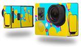 Drip Yellow Teal Pink - Decal Style Skin fits GoPro Hero 3+ Camera (GOPRO NOT INCLUDED)