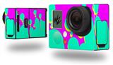 Drip Teal Pink Yellow - Decal Style Skin fits GoPro Hero 3+ Camera (GOPRO NOT INCLUDED)