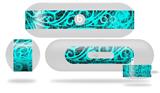 Decal Style Wrap Skin fits Beats Pill Plus Folder Doodles Neon Teal (BEATS PILL NOT INCLUDED)