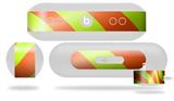 Decal Style Wrap Skin fits Beats Pill Plus Two Tone Waves Neon Green Orange (BEATS PILL NOT INCLUDED)