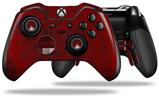 Folder Doodles Red Dark - Decal Style Skin fits Microsoft XBOX One ELITE Wireless Controller