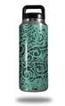 WraptorSkinz Skin Decal Wrap for Yeti Rambler Bottle 36oz Folder Doodles Seafoam Green (YETI NOT INCLUDED)