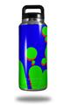 WraptorSkinz Skin Decal Wrap for Yeti Rambler Bottle 36oz Drip Blue Green Red (YETI NOT INCLUDED)