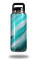 WraptorSkinz Skin Decal Wrap for Yeti Rambler Bottle 36oz Paint Blend Teal (YETI NOT INCLUDED)