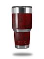 WraptorSkinz Skin Wrap compatible with RTIC 30oz ORIGINAL 2017 AND OLDER Tumblers Folder Doodles Red Dark (TUMBLER NOT INCLUDED)