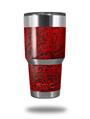 WraptorSkinz Skin Wrap compatible with RTIC 30oz ORIGINAL 2017 AND OLDER Tumblers Folder Doodles Red (TUMBLER NOT INCLUDED)