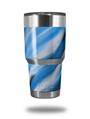 WraptorSkinz Skin Wrap compatible with RTIC 30oz ORIGINAL 2017 AND OLDER Tumblers Paint Blend Blue (TUMBLER NOT INCLUDED)