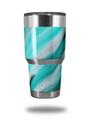 WraptorSkinz Skin Wrap compatible with RTIC 30oz ORIGINAL 2017 AND OLDER Tumblers Paint Blend Teal (TUMBLER NOT INCLUDED)