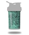 Decal Style Skin Wrap works with Blender Bottle 22oz ProStak Folder Doodles Seafoam Green (BOTTLE NOT INCLUDED)