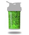 Decal Style Skin Wrap works with Blender Bottle 22oz ProStak Folder Doodles Neon Green (BOTTLE NOT INCLUDED)