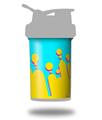 Decal Style Skin Wrap works with Blender Bottle 22oz ProStak Drip Yellow Teal Pink (BOTTLE NOT INCLUDED)