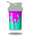 Decal Style Skin Wrap works with Blender Bottle 22oz ProStak Drip Teal Pink Yellow (BOTTLE NOT INCLUDED)