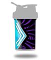 Decal Style Skin Wrap works with Blender Bottle 22oz ProStak Black Waves Neon Teal Purple (BOTTLE NOT INCLUDED)