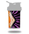 Decal Style Skin Wrap works with Blender Bottle 22oz ProStak Black Waves Orange Hot Pink (BOTTLE NOT INCLUDED)