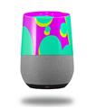 Decal Style Skin Wrap for Google Home Original - Drip Teal Pink Yellow (GOOGLE HOME NOT INCLUDED)