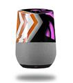 Decal Style Skin Wrap for Google Home Original - Black Waves Orange Hot Pink (GOOGLE HOME NOT INCLUDED)