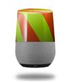 Decal Style Skin Wrap for Google Home Original - Two Tone Waves Neon Green Orange (GOOGLE HOME NOT INCLUDED)