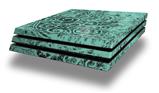 Vinyl Decal Skin Wrap compatible with Sony PlayStation 4 Pro Console Folder Doodles Seafoam Green (PS4 NOT INCLUDED)