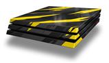Vinyl Decal Skin Wrap compatible with Sony PlayStation 4 Pro Console Jagged Camo Yellow (PS4 NOT INCLUDED)