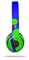 WraptorSkinz Skin Decal Wrap compatible with Beats Solo 2 and Solo 3 Wireless Headphones Drip Blue Green Red (HEADPHONES NOT INCLUDED)