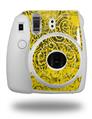 WraptorSkinz Skin Decal Wrap compatible with Fujifilm Mini 8 Camera Folder Doodles Yellow (CAMERA NOT INCLUDED)