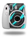 WraptorSkinz Skin Decal Wrap compatible with Fujifilm Mini 8 Camera Jagged Camo Neon Teal (CAMERA NOT INCLUDED)
