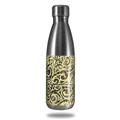 Skin Decal Wrap for RTIC Water Bottle 17oz Folder Doodles Yellow Sunshine (BOTTLE NOT INCLUDED)