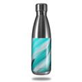 Skin Decal Wrap for RTIC Water Bottle 17oz Paint Blend Teal (BOTTLE NOT INCLUDED)