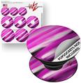 Decal Style Vinyl Skin Wrap 3 Pack for PopSockets Paint Blend Hot Pink (POPSOCKET NOT INCLUDED)