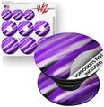 Decal Style Vinyl Skin Wrap 3 Pack for PopSockets Paint Blend Purple (POPSOCKET NOT INCLUDED)