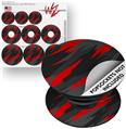 Decal Style Vinyl Skin Wrap 3 Pack for PopSockets Jagged Camo Red (POPSOCKET NOT INCLUDED)