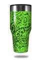 Skin Decal Wrap for Walmart Ozark Trail Tumblers 40oz Folder Doodles Neon Green (TUMBLER NOT INCLUDED) by WraptorSkinz