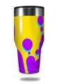 Skin Decal Wrap for Walmart Ozark Trail Tumblers 40oz - Drip Purple Yellow Teal (TUMBLER NOT INCLUDED) by WraptorSkinz