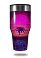 Skin Decal Wrap for Walmart Ozark Trail Tumblers 40oz - Synth Beach (TUMBLER NOT INCLUDED)