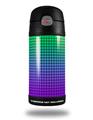 Skin Decal Wrap for Thermos Funtainer 12oz Bottle Faded Dots Purple Green (BOTTLE NOT INCLUDED)