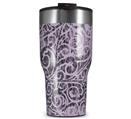WraptorSkinz Skin Wrap compatible with 2017 and newer RTIC Tumblers 30oz Folder Doodles Lavender (TUMBLER NOT INCLUDED)
