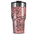 WraptorSkinz Skin Wrap compatible with 2017 and newer RTIC Tumblers 30oz Folder Doodles Pink (TUMBLER NOT INCLUDED)