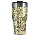 WraptorSkinz Skin Wrap compatible with 2017 and newer RTIC Tumblers 30oz Folder Doodles Yellow Sunshine (TUMBLER NOT INCLUDED)