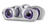 Decal Style Vinyl Skin Wrap 2 Pack for Nooz Glasses Rectangle Case Eyeball Purple (NOOZ NOT INCLUDED) by WraptorSkinz