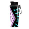 Skin Wrap Decal for IceShaker 2nd Gen 26oz Black Waves Neon Teal Hot Pink (SHAKER NOT INCLUDED)