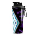 Skin Wrap Decal for IceShaker 2nd Gen 26oz Black Waves Neon Teal Purple (SHAKER NOT INCLUDED)