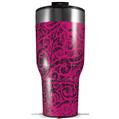 Skin Wrap Decal for 2017 RTIC Tumblers 40oz Folder Doodles Fuchsia (TUMBLER NOT INCLUDED)