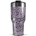 Skin Wrap Decal for 2017 RTIC Tumblers 40oz Folder Doodles Lavender (TUMBLER NOT INCLUDED)