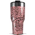 Skin Wrap Decal for 2017 RTIC Tumblers 40oz Folder Doodles Pink (TUMBLER NOT INCLUDED)