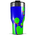 Skin Wrap Decal for 2017 RTIC Tumblers 40oz Drip Blue Green Red (TUMBLER NOT INCLUDED)