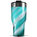 Skin Wrap Decal for 2017 RTIC Tumblers 40oz Paint Blend Teal (TUMBLER NOT INCLUDED)