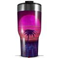 Skin Wrap Decal for 2017 RTIC Tumblers 40oz Synth Beach (TUMBLER NOT INCLUDED)