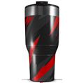 Skin Wrap Decal for 2017 RTIC Tumblers 40oz Jagged Camo Red (TUMBLER NOT INCLUDED)