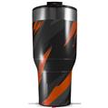 Skin Wrap Decal for 2017 RTIC Tumblers 40oz Jagged Camo Burnt Orange (TUMBLER NOT INCLUDED)